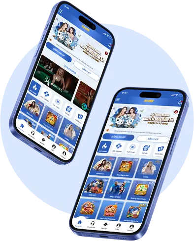 Giao diện điện thoại di động hiển thị ứng dụng xn888 app thân thiện